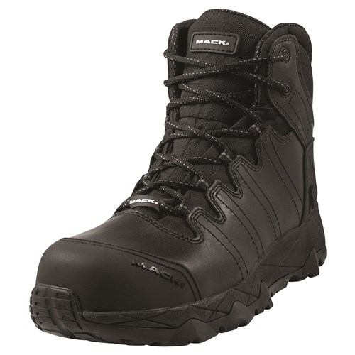 MACK BOOT OCTANE SAFETY ZIP SIDE UNISEX BLACK SIZE 6 